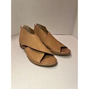 Band of the Free Taupe Leather Venice Wrap Sandals Women’s Size 9.5